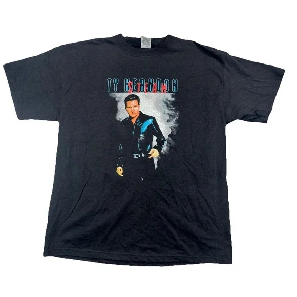 Ty Herndon Men's XL Country Music T-Shirt Steam Band Tour Black - Picture 1 of 5